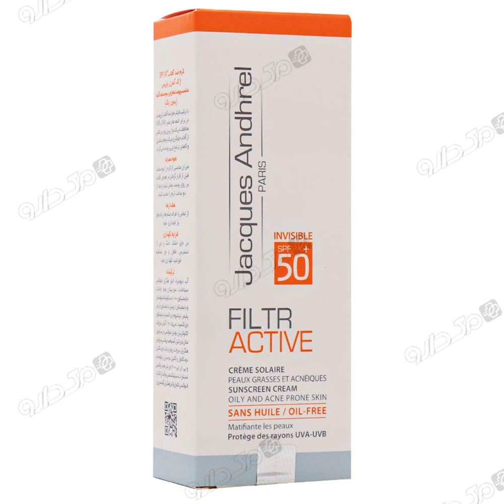 ضد آفتاب SPF 50 پوست چرب بی رنگ ژاک آندرل